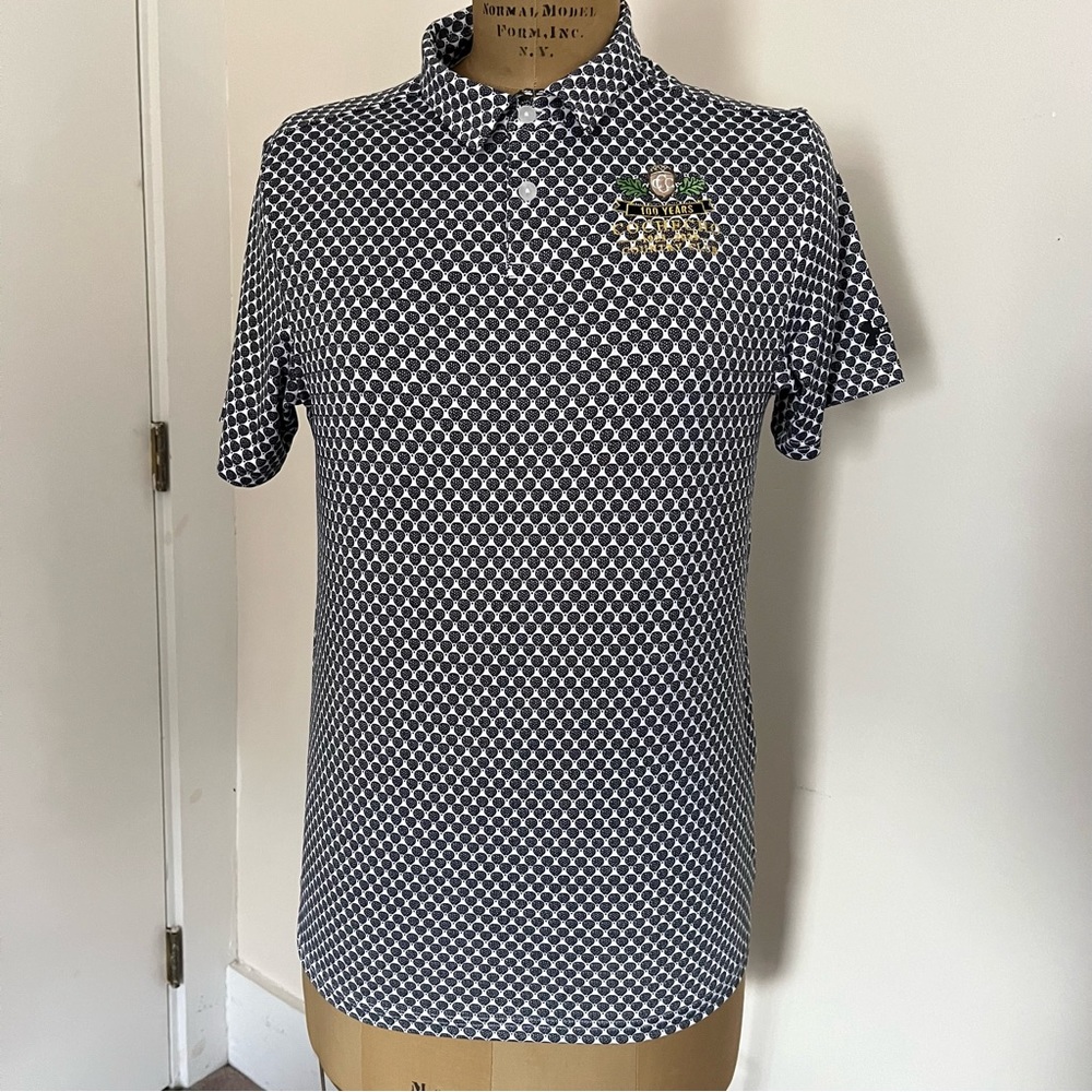 NWT Under Armour Cochecho Country Club 100 Years Short Sleeve Print Polo
